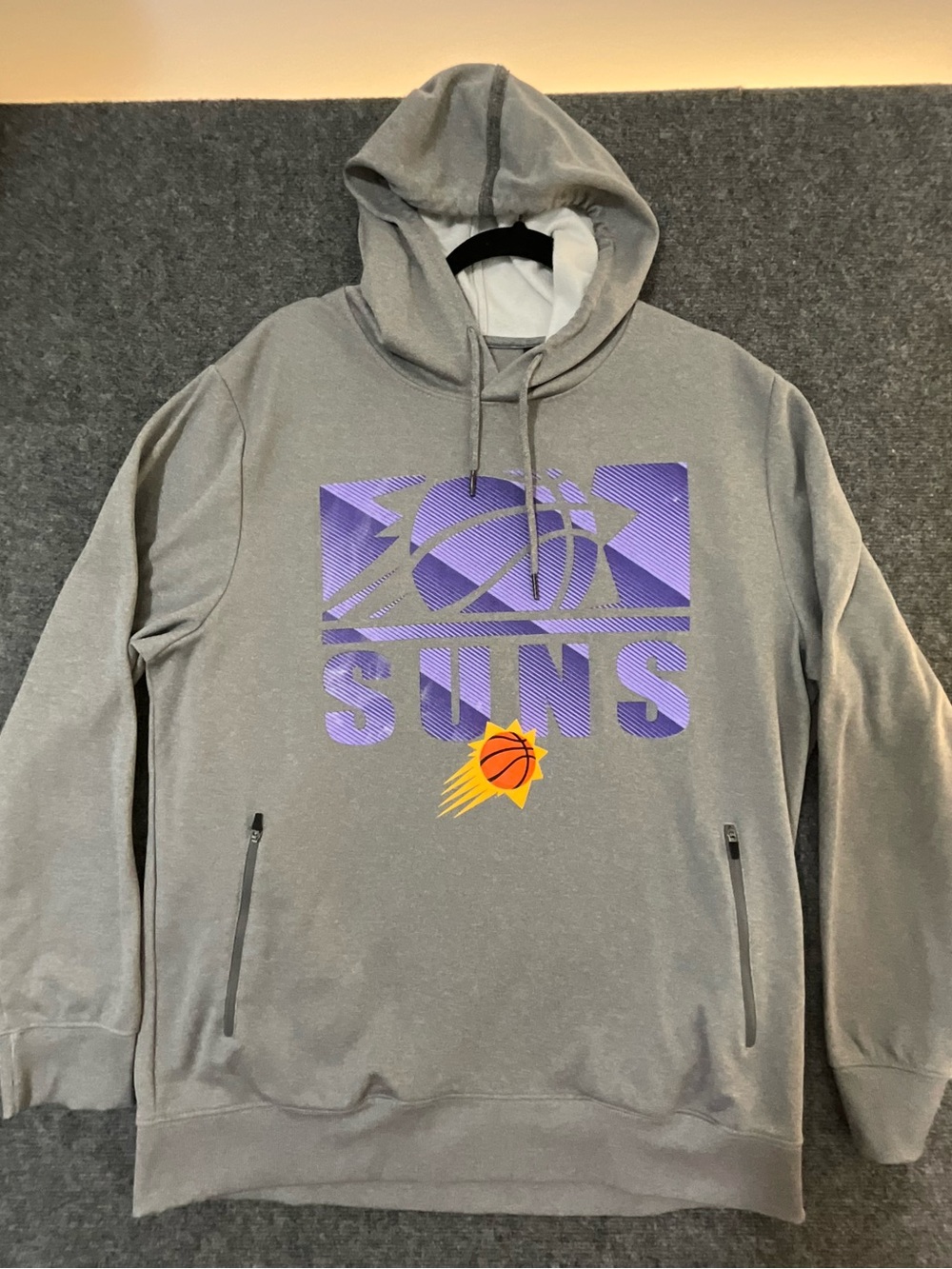 NBA Gray Hoodie with Phoenix Suns Logo